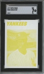 1977 Topps #568 Carlos May 9 card progressive proof.